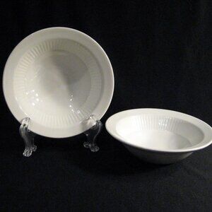 Adams Empress English Ironstone Bright White Cereal Bowls - 2 - Wedgwood Group